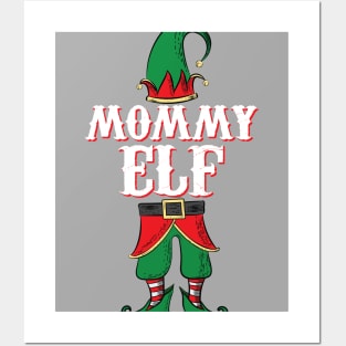 Womens Mommy Elf - His and Her Elf Costume graphic Posters and Art
